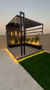 التميز أفضل شركة تركيب برجولات خشبية وعشب صناعي بالرياض